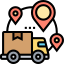 Transport process image icon Logistic